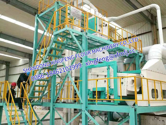 60-120TPD African maize flour milling machinery